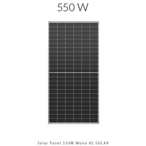 پنل خورشیدی 550 وات مونو کریستال برند AE SOLAR
