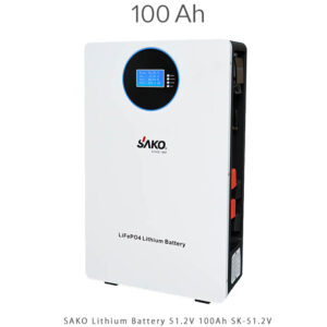 باتری 100 آمپر ساعت لیتیومی 51.2 ولت SK-51.2V برند SAKO